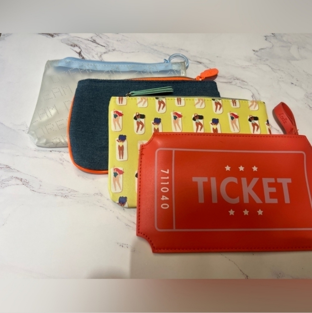 Ipsy Cosmetic Bags Set Four